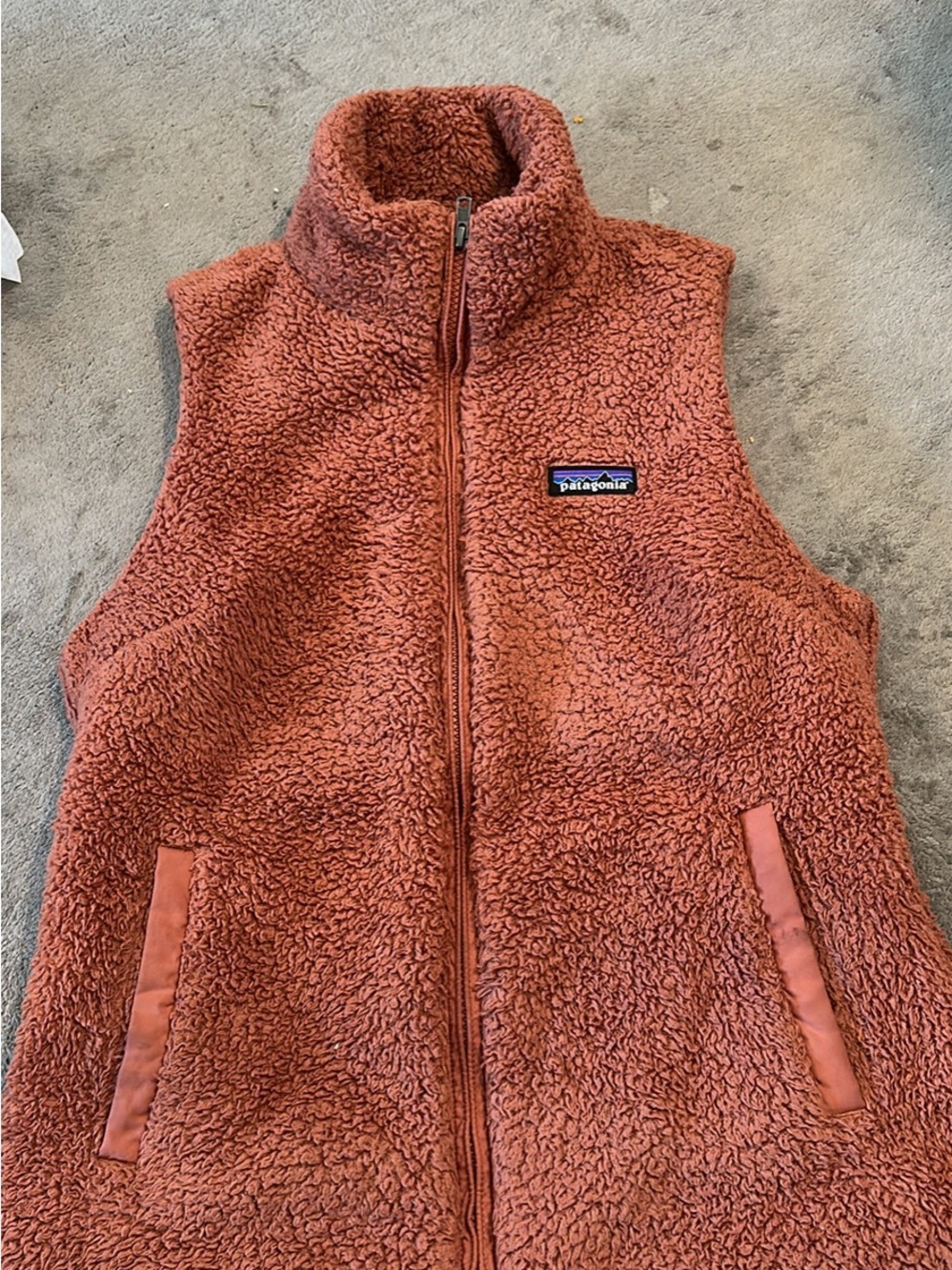 Patagonia' Cozy Sherpa Vest - Rust